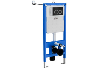 Комплект инсталляции Roxen StounFix Slim 543879 6в1 клавиша черный матовый