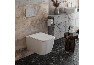 Комплект инсталляции Roxen StounFix Slim 566036 клавиша хром матовый