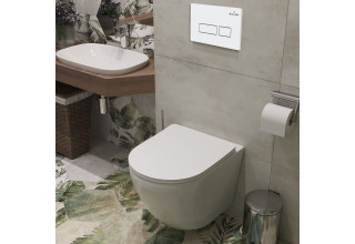 Комплект инсталляции Roxen StounFix Slim 569295 клавиша белый глянцевый