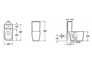 Напольный унитаз Lavinia Boho  Smart F-Control Multi 39400080 (состоит из 3301001N, VB-4000)