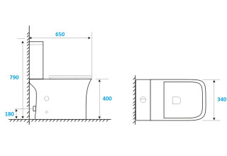 Унитаз-компакт CeruttiSpa VETTORE MW CT9240 66,5x34,5 сиденье Duroplast, микролифт, белый матовый