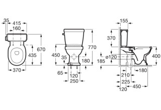 Унитаз напольный Roca Carmen 3420A7000