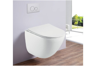 Унитаз подвесной Esbano Lotus W 54x34 сиденье Duroplast с микролифтом Унитаз подвесной Esbano Lotus W 54x34 сиденье Duroplast с микролифтом