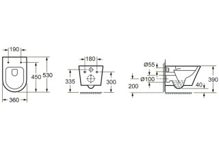 Унитаз подвесной Lavinia Boho Biore Rimless 3304003R безободковый SoftClose