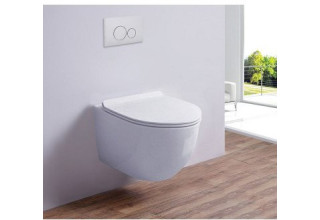 Унитаз подвесной безободковый Esbano Gardena W 37x48 белый SoftClose