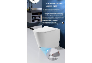 Унитаз приставной CeruttiSpa ARGENTERA Pulse 60x35 с импульсным смывом, сиденье Duroplast, микролифт