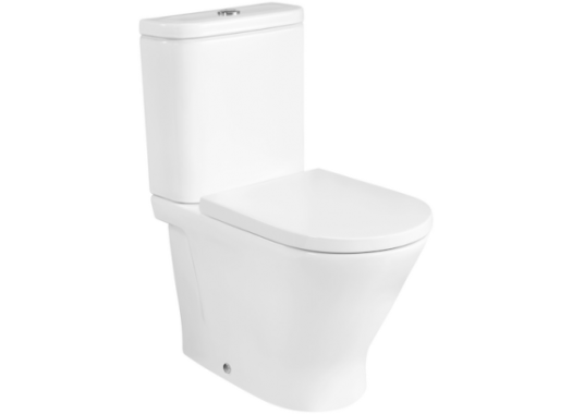 Чаша напольного унитаза Roca The Gap Round 60x37 A3420N7000 сиденье Duroplast, SoftClose