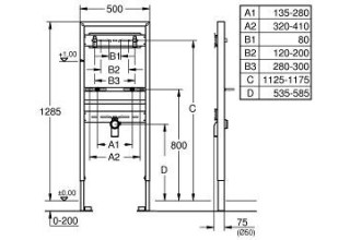 Инсталляция Grohe Rapid SL 38546 000 для раковины