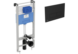 Инсталляция для унитаза Ideal Standard Prosys Frame 120 M R020467 с черной матовой клавишей смыва R0121A6