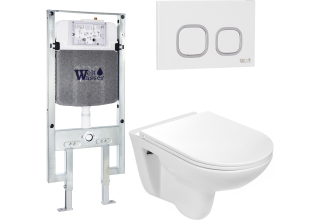 Комплект Welt-Wasser AMBERG 497 ST + BAARBACH 004 GL-WT + AMBERG RD-WT с белой клавишей