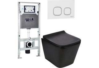 Комплект Welt-Wasser AMBERG 506 ST + GELBACH 004 MT-BL + AMBERG RD-WT с белой клавишей