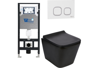 Комплект Welt-Wasser AMBERG 506 + GELBACH 004 MT-BL + AMBERG RD-WT с белой клавишей