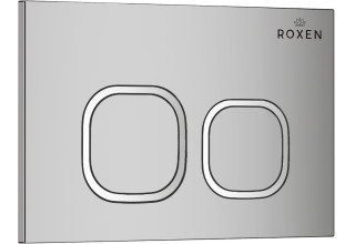 Комплект инсталляции Roxen StounFix Slim 547461 клавиша хром глянцевый