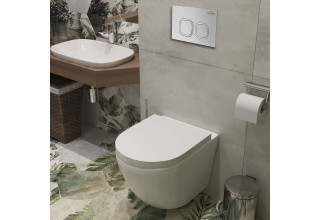 Комплект инсталляции Roxen StounFix Slim 547461 клавиша хром глянцевый