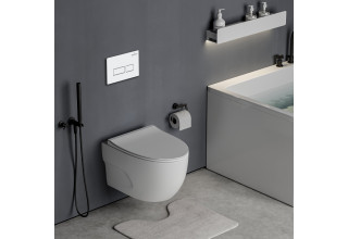 Комплект инсталляции Roxen StounFix Slim 576390 клавиша белый глянцевый
