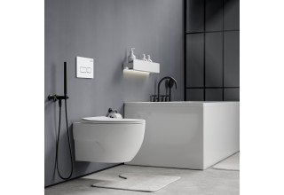 Комплект инсталляции Roxen StounFix Slim 576390 клавиша белый глянцевый