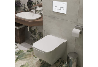 Комплект инсталляции Roxen StounFix Slim 577353 клавиша белый глянцевый