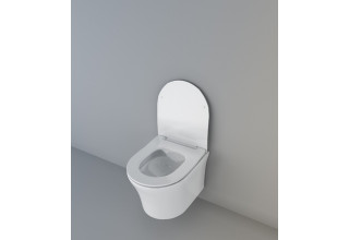 Подвесной унитаз CeruttiSpa Adige Aria 36x49 безободковый SoftClose