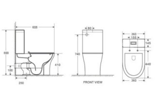 Унитаз Welt-Wasser TELBACH 001GL-WT напольный