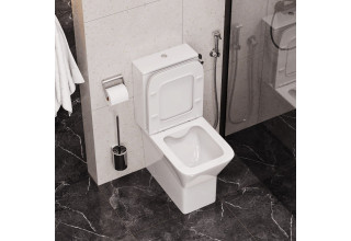 Унитаз напольный CeruttiSpa ELLERO 38,0x60,0 безободковый SoftClose