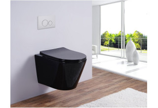 Унитаз подвесной Esbano Clavel B 37x49 черный глянец