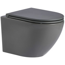 Унитаз подвесной Welt-Wasser MERZBACH 041 MT-GR 37x49 сиденье Duroplast, микролифт, серый матовый Унитаз подвесной Welt-Wasser MERZBACH 041 MT-GR 37x49 сиденье Duroplast, микролифт, серый матовый