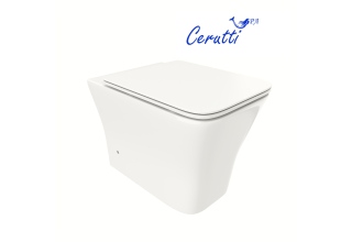 Унитаз приставной CeruttiSpa MARMOLADA F CT8906 55,5x36,5 сиденье Duroplast, микролифт
