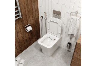Унитаз приставной CeruttiSpa MARMOLADA F CT8906 55,5x36,5 сиденье Duroplast, микролифт