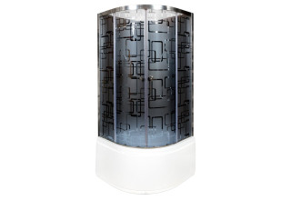 Душевая кабина Deto BМ4590 N без крыши BLACK