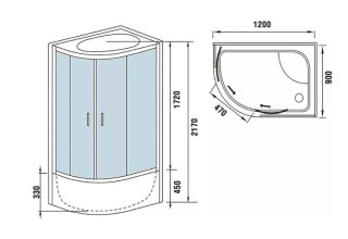 Душевая кабина WeltWasser WW500 HALLE 1204 R