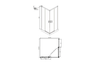 Душевое ограждение Ambassador Queen 11011203 Black