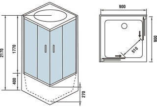 Душевая кабина WeltWasser WW500 ALLER 902