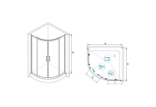Душевой уголок RGW HO-51 03065188-11