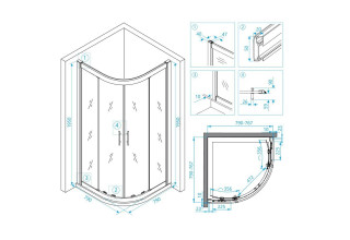 Душевой уголок RGW HO-51 03065188-11