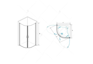 Душевой уголок RGW LE-54 06125488-11