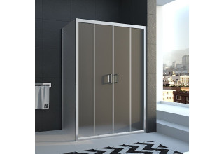 Душевой уголок Veconi Rovigo 120x90x185 стекло рифленое профиль хром RV045-12090PR-02-19C1