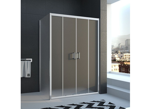 Душевой уголок Veconi Rovigo 120x90x185 стекло рифленое профиль хром RV045-12090PR-02-19C1