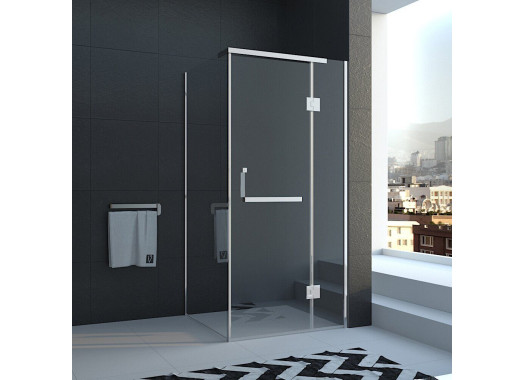 Душевой уголок Veconi Rovigo 80x80x195 стекло прозрачное профиль хром RV15-80K-01-19C1