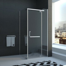 Душевой уголок Veconi Rovigo 80x80x195 стекло прозрачное профиль хром RV18-80K-01-19C1