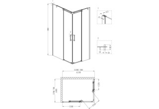 Душевой уголок Grossman GR-3110 L