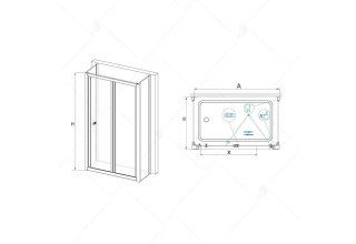 Душевой уголок RGW CL-41 P (CL-21 + 2Z-12) 040941758-51P