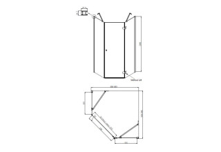 Душевое ограждение Ambassador Diamond 12011111R