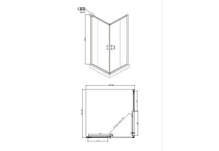 Душевое ограждение Ambassador Kingston 14011102