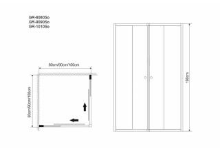 Душевой уголок Grossman GR-9090 Solis 90х90х190