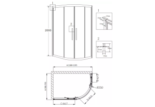 Душевой уголок Grossman PR-120SL