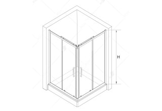 Душевой уголок RGW CL-34B 32093400-14