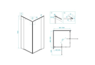 Душевой уголок RGW PA-38 06083800-11
