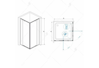 Душевой уголок RGW PA-38 06083800-11