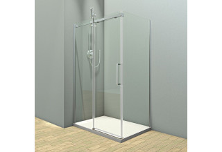 Душевой уголок Veconi Rovigo 120х80х195 стекло прозрачное профиль хром RV071-12080PR-01-C4