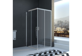 Душевой уголок Veconi Rovigo 80x80x195 стекло прозрачное профиль хром RV11-80K-01-19C1 Душевой уголок Veconi Rovigo 80x80x195 стекло прозрачное профиль хром RV11-80K-01-19C1